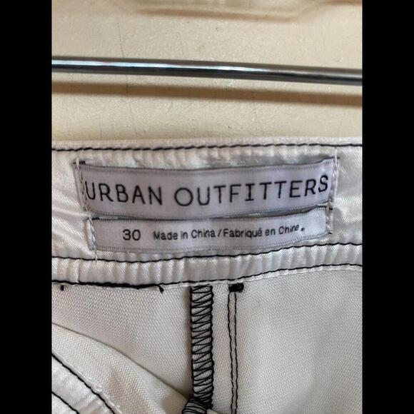 Urban Outfitters white polyester pants Sz. 30 - Picture 3 of 5